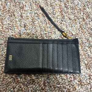 Hobo Black Leather Carte Card Case